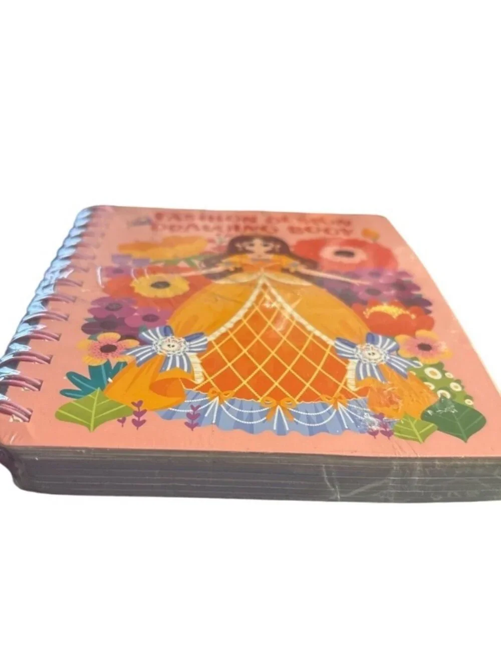 Fashion Design Drawing Book With Fabric Pieces Kids Creative Activity Set Sealed